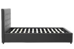 Κρεβάτι Roi pakoworld 160x200 PU μαύρο ματ + αποθηκευτικό χώρο - Image 5
