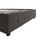 Κρεβάτι Roi pakoworld 160x200 ύφασμα ανθρακί + αποθηκευτικό χώρο - Image 8