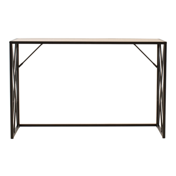 Κονσόλα Ivy pakoworld χρώμα καρυδί-μαύρο 120x35x75εκ - Image 3