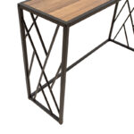 Κονσόλα Ivy pakoworld χρώμα καρυδί-μαύρο 120x35x75εκ - Image 4