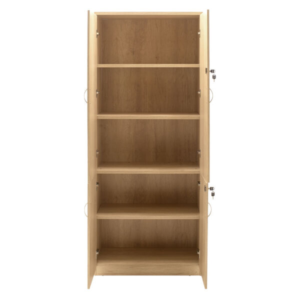 Ντουλάπα γραφείου επαγγελματική Amazon pakoworld χρώμα sonoma 80x40x200εκ - Image 3
