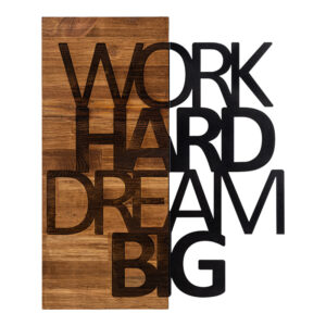 Διακοσμητικό τοίχου Deseze pakoworld ξύλο πεύκου σε φυσική απόχρωση με μαύρο μέταλλο 48x3x58εκ