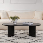 Τραπέζι σαλονιού Tabletod pakoworld σε μαύρη απόχρωση 119x60x40εκ - Image 2