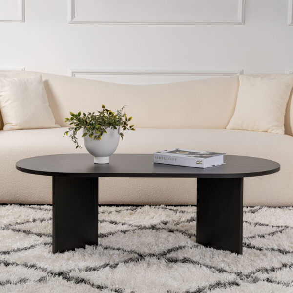 Τραπέζι σαλονιού Tabletod pakoworld σε μαύρη απόχρωση 119x60x40εκ - Image 2
