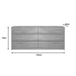 Συρταριέρα Kuanger pakoworld mdf σε φυσική απόχρωση 120x40x70εκ - Image 2