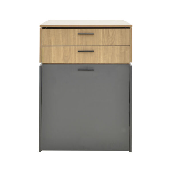 Τουαλέτα κρεβατοκάμαρας Sonlen pakoworld ανθρακί-sonoma 60x45x130εκ - Image 3