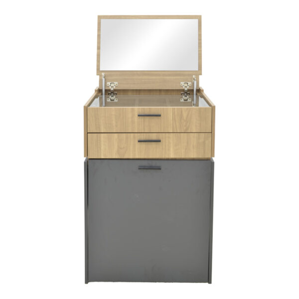 Τουαλέτα κρεβατοκάμαρας Sonlen pakoworld ανθρακί-sonoma 60x45x130εκ - Image 4