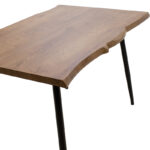 Τραπέζι Neve pakoworld MDF καρυδί-πόδι μεταλλικό μαύρο 140x80x75εκ - Image 4