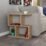 Βοηθητικό τραπέζι Homemania pakoworld χρώμα φυσικό 60x20x60εκ - Image 2