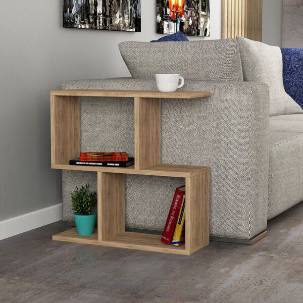 Βοηθητικό τραπέζι Homemania pakoworld χρώμα φυσικό 60x20x60εκ - Image 2