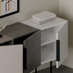 Μπουφές Estella pakoworld γκρι antique-μόκα-λευκό 150x42x79.5εκ - Image 5