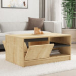 Τραπέζι σαλονιού Narli pakoworld σε oak απόχρωση 90x60x45εκ - Image 4