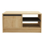 Τραπέζι σαλονιού Narli pakoworld σε oak απόχρωση 90x60x45εκ - Image 5