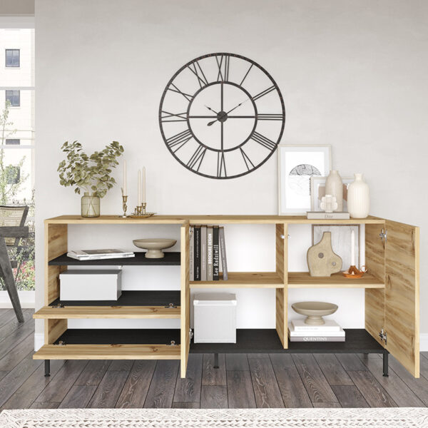 Μπουφές Evaluate pakoworld sonoma-wenge 170x46.5x75.5εκ - Image 2