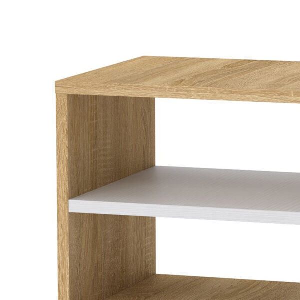 Κομοδίνο Mason pakoworld sonoma-λευκό 40x32x40εκ - Image 2