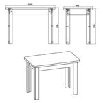 Τραπέζι Celeste pakoworld sonoma 100x60x73.5εκ - Image 3