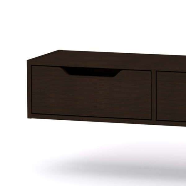 Κονσόλα επιτοίχια Alberto pakoworld σε wenge απόχρωση100x32.5x22εκ - Image 3