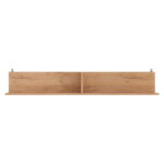 Ραφιέρα τοίχου Drowel pakoworld μελαμίνης σε oak απόχρωση 130x21.6x20εκ - Image 3