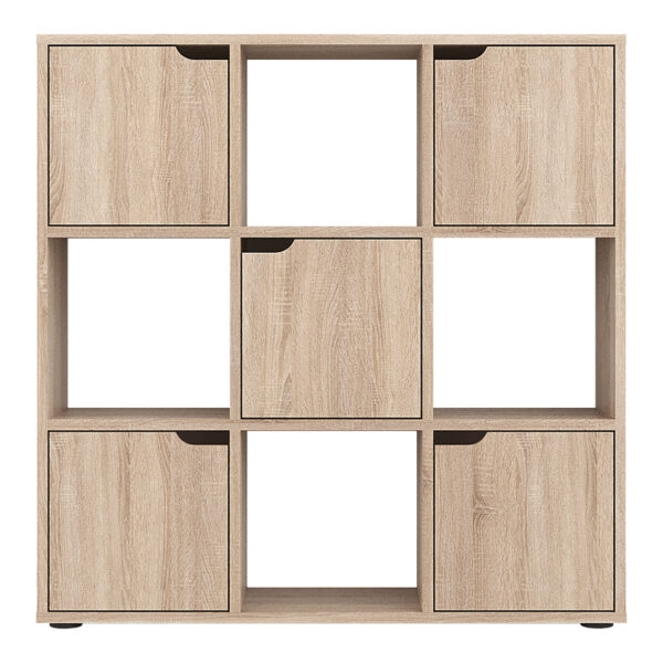 Βιβλιοθήκη Bookel pakoworld σε sonoma απόχρωση 88.5x27.5x89.3εκ - Image 3