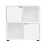 Βιβλιοθήκη Bookel pakoworld σε λευκή απόχρωση 59.6x27.5x60.4εκ - Image 3