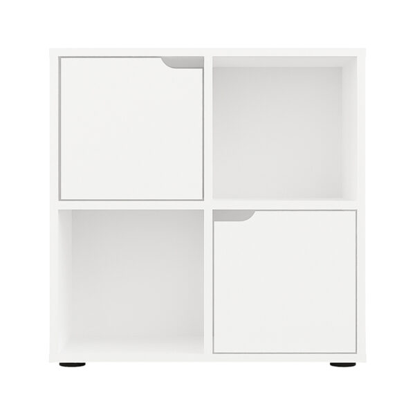 Βιβλιοθήκη Bookel pakoworld σε λευκή απόχρωση 59.6x27.5x60.4εκ - Image 3