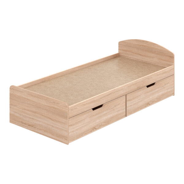 Κρεβάτι Regan pakoworld με συρτάρια σε oak απόχρωση 90x200εκ - Image 3