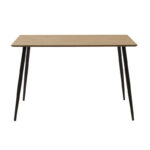 Τραπεζαρία Cuba-Julita pakoworld σετ 5τεμ MDF sonoma-μαύρο-φυσικό 120x70x76εκ - Image 6