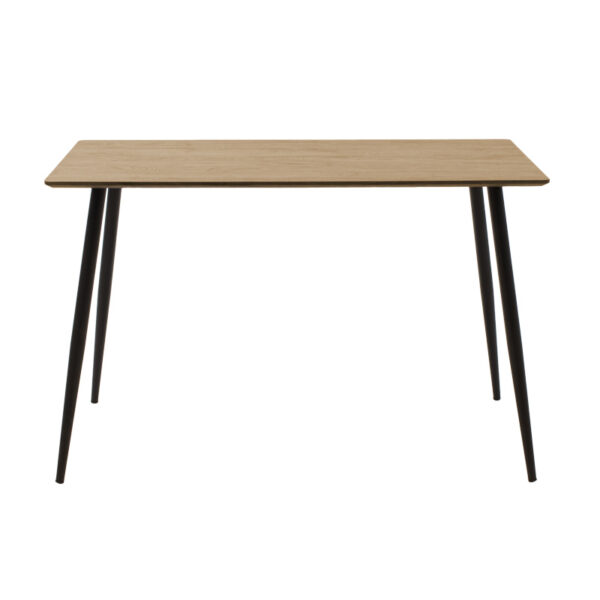 Τραπεζαρία Cuba-Julita pakoworld σετ 5τεμ MDF sonoma-μαύρο-φυσικό 120x70x76εκ - Image 6