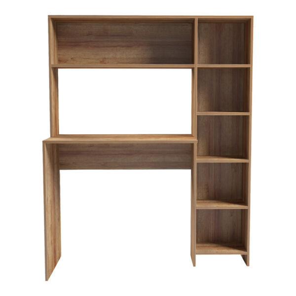 Γραφείο με βιβλιοθήκη Janson pakoworld σε oak απόχρωση 113.2x40x141.8εκ - Image 2