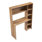 Γραφείο με βιβλιοθήκη Janson pakoworld σε oak απόχρωση 113.2x40x141.8εκ - Image 3
