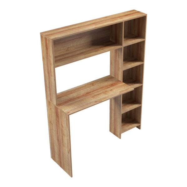 Γραφείο με βιβλιοθήκη Janson pakoworld σε oak απόχρωση 113.2x40x141.8εκ - Image 3