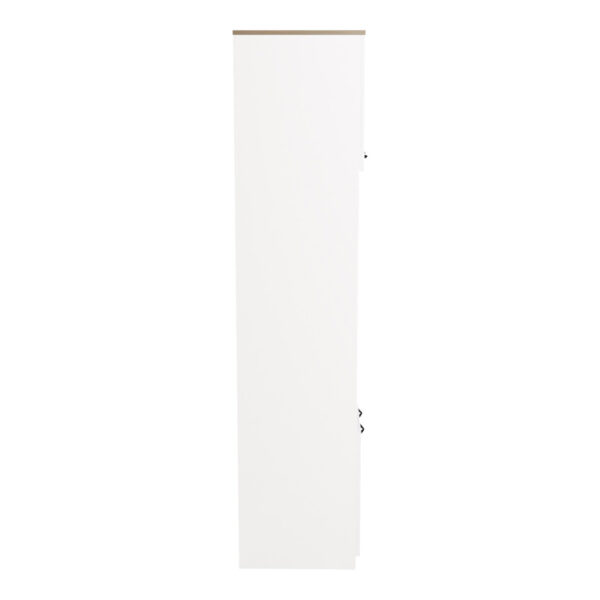 Ντουλάπα κουζίνας Rowan pakoworld σε λευκή-sonoma απόχρωση 60x42x182εκ - Image 5