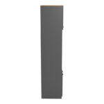 Στήλη Rowan pakoworld σε oak-ανθρακί απόχρωση 60x42x182εκ - Image 6