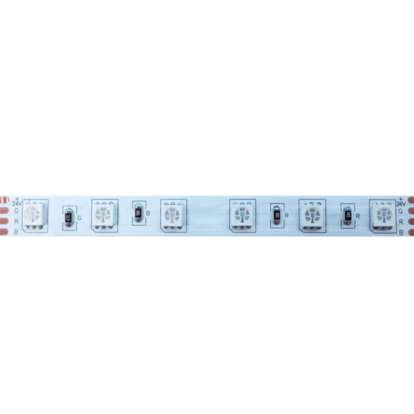 ΛΩΡΙΔΑ LED 5M 14.4W/M 24V DC IP20 RGB 10mm