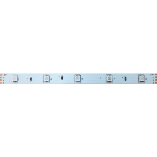 ΛΩΡΙΔΑ LED 5M 7.2W/M 24V DC IP65 NANO RGB 10mm