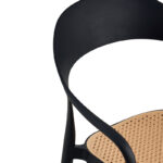 Πολυθρόνα Ember στοιβαζόμενη pakoworld με UV protection PP μπεζ-μαύρο 52.5x56.5x81εκ. - Image 5