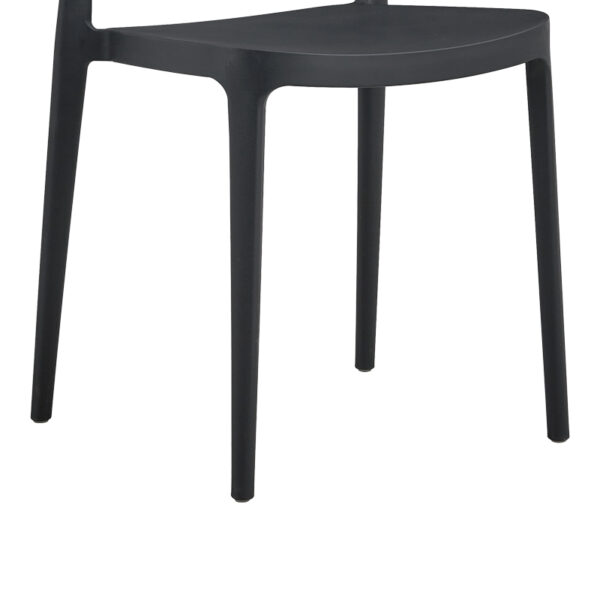 Καρέκλα Amvroan στοιβαζόμενη pakoworld με UV protection ανθρακί pp 51x49x79.5εκ - Image 3