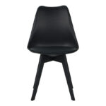 Καρέκλα Gaston I pakoworld PP-PU σε μαύρη απόχρωση 48.5x53.5x81.5εκ - Image 5
