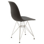 Καρέκλα Adelle pakoworld PP μαύρο-inox πόδι 46x55x81εκ - Image 2