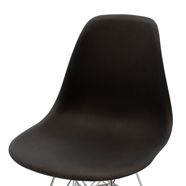 Καρέκλα Adelle pakoworld PP μαύρο-inox πόδι 46x55x81εκ - Image 5