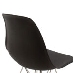 Καρέκλα Adelle pakoworld PP μαύρο-inox πόδι 46x55x81εκ - Image 6