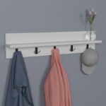 Κρεμάστρα τοίχου Esform pakoworld λευκό μελαμίνης 80x11x18εκ - Image 2