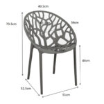 Πολυθρόνα Daren pakoworld pp σε cappuccino απόχρωση 59x60x79,5εκ - Image 6