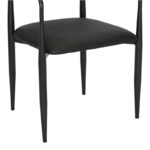 Πολυθρόνα Kalone pakoworld pu σε μαύρη απόχρωση 56x55x78εκ - Image 8