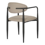 Πολυθρόνα Kalone pakoworld pu σε γκρι-μπεζ απόχρωση 56x55x78εκ - Image 3