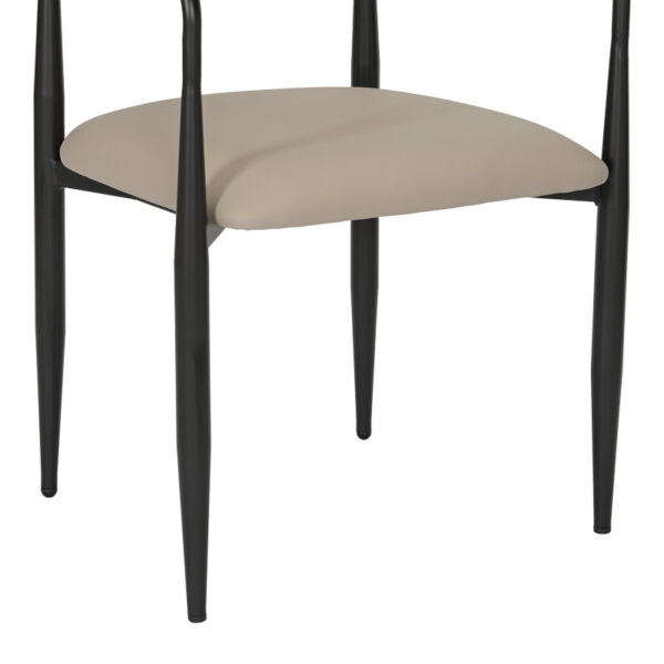 Πολυθρόνα Kalone pakoworld pu σε γκρι-μπεζ απόχρωση 56x55x78εκ - Image 8