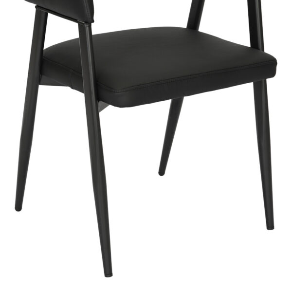 Πολυθρόνα Sezan pakoworld pu σε μαύρη απόχρωση 56x55x78εκ - Image 8