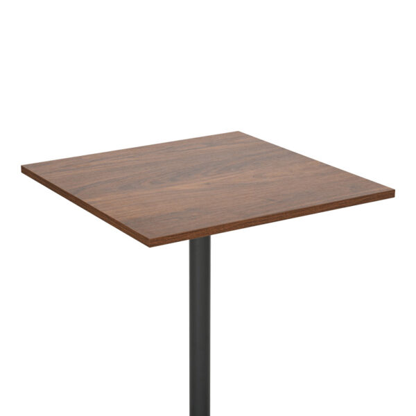 Τραπέζι Nerobian pakoworld mdf σε καρυδί απόχρωση 60x60x75εκ - Image 5