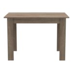 Τραπέζι Manka pakoworld σε sonoma truffle απόχρωση 110x80x77εκ - Image 3