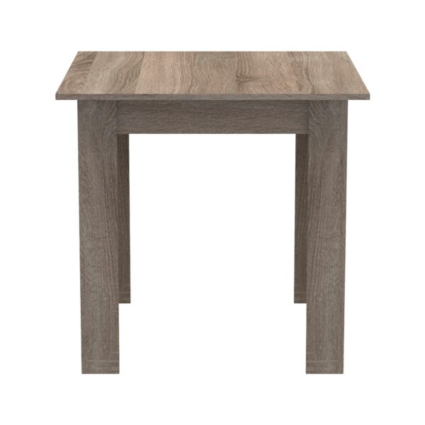 Τραπέζι Manka I pakoworld σε sonoma truffle απόχρωση 80x80x77εκ - Image 4